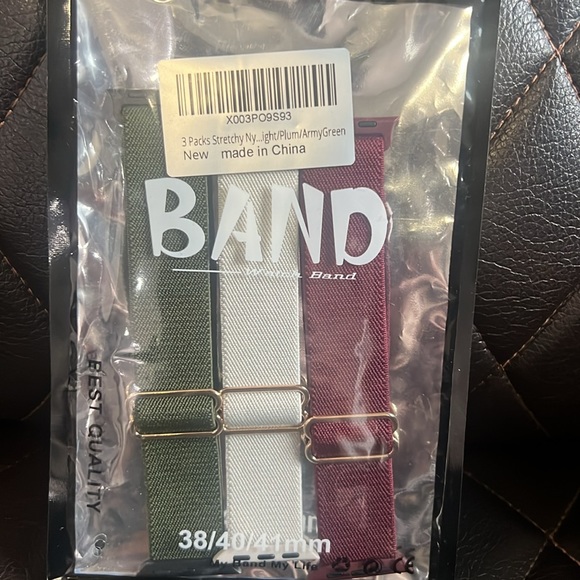 Stretchy Nylon Solo Loop Band Compatible with Apple Watch 38mm 40mm 41mm - Picture 3 of 4